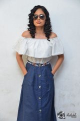 Nandita Swetha at Ekkadiki Pothavu Chinnavada Movie Promotions